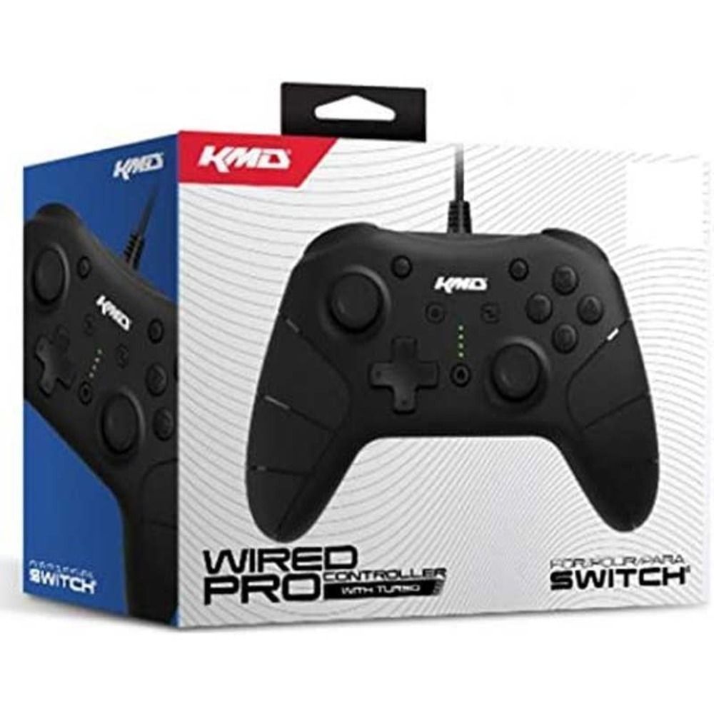 KMD Wired Controller for Switch - Clear Black